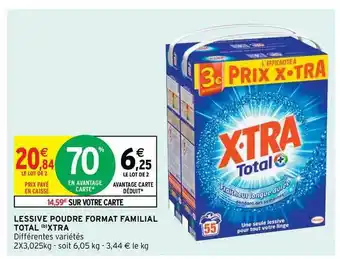 Intermarché Contact Lessive Poudre Format Familial Total Xtra offre