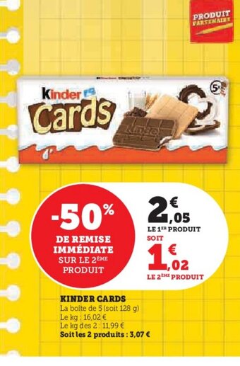 U Express KINDER CARDS offre