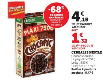U Express CEREALES NESTLE offre