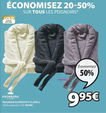 JYSK Peignoir supersoft flanell offre