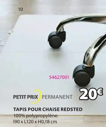 JYSK Tapis pour chaise redsted offre