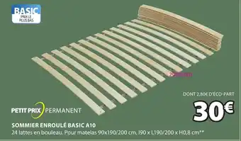 JYSK Sommier enroulé basic A10 offre