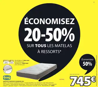 JYSK Matelas à ressorts simmons 300 offre