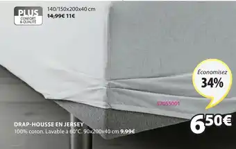 JYSK Drap-housse en jersey offre