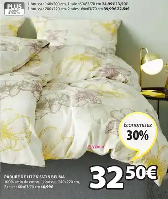 JYSK Parure de lit en satin belma offre