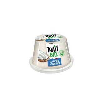 Auchan Le chèvre à tartiner bio trait bio offre