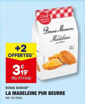 ALDI Bonne maman la madeleine pur beurre offre