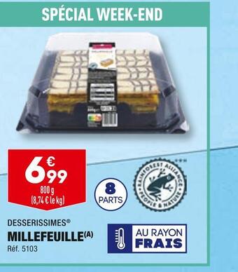 ALDI Desserissimes millefeuille offre