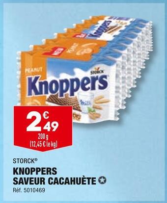 Storck knoppers saveur cacahuète