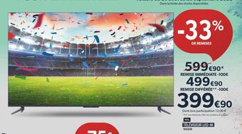 Proxi Confort Tcl téléviseur led 4k offre
