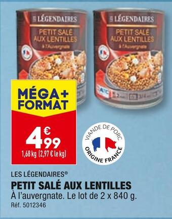 ALDI Les légendaires petit salé aux lentilles offre
