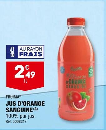 ALDI Fruima jus d’orange sanguine offre