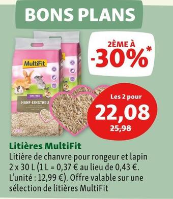 Maxi Zoo Multifit litières offre