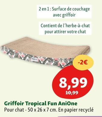 Maxi Zoo Anione griffoir tropical fun offre