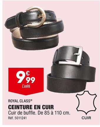 ALDI Ceinture en cuir offre