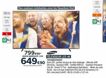 Proxi Confort Samsung téléviseur led 4k offre