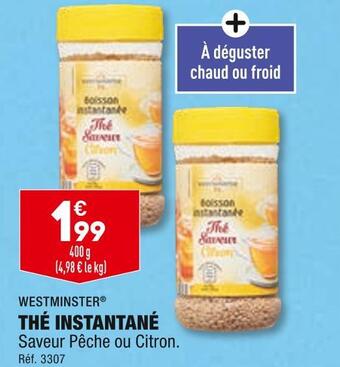 ALDI Westminster thé instantané offre
