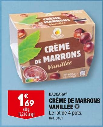 ALDI Baccara crème de marrons vanillée offre