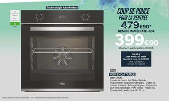 Proxi Confort Beko four encastrable offre