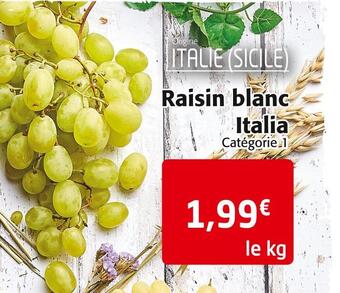Italia raisin blanc