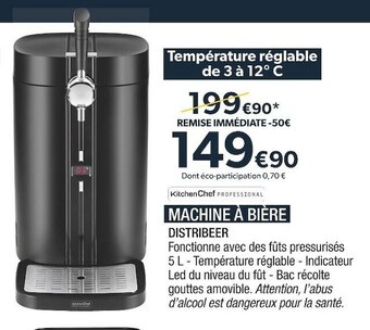 Proxi Confort Kitchen chef machine à bière offre