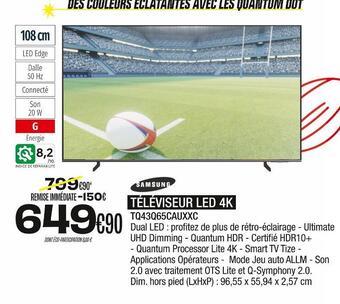 Blanc Brun Samsung téléviseur led 4k offre