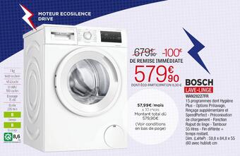 Extra Bosch lave-linge offre