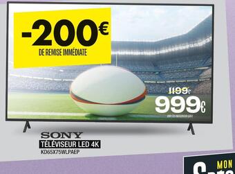 Blanc Brun Sony téléviseur led 4k offre