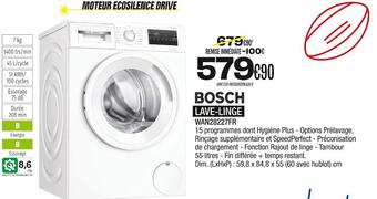Blanc Brun Bosch lave-linge offre