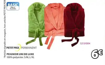 JYSK Peignoir uni de luxe offre