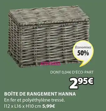 JYSK Boîte de rangement hanna offre