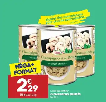 ALDI Champignons émincés offre