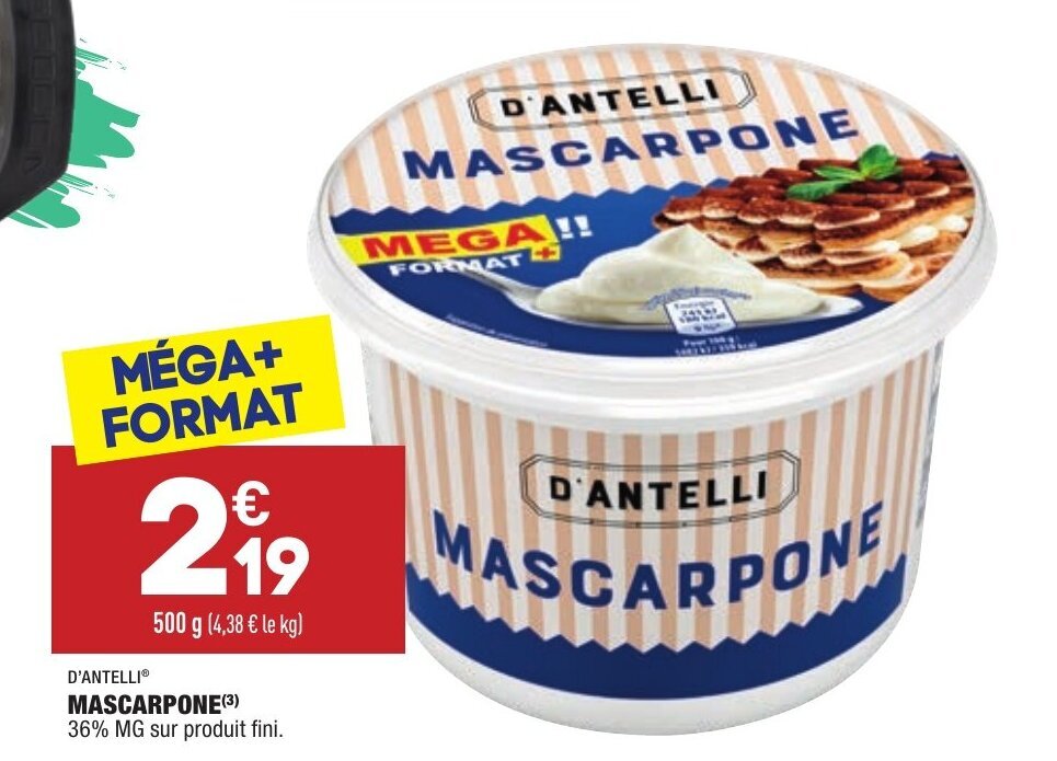 Promo Mascarpone chez ALDI