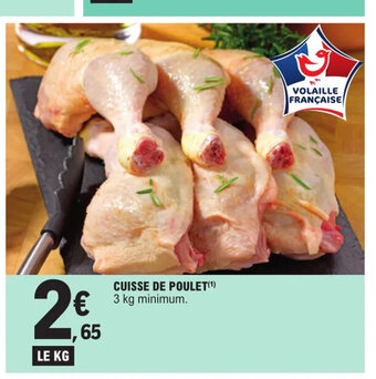 E.Leclerc CUISSE DE POULET(¹) 3 kg minimum. offre