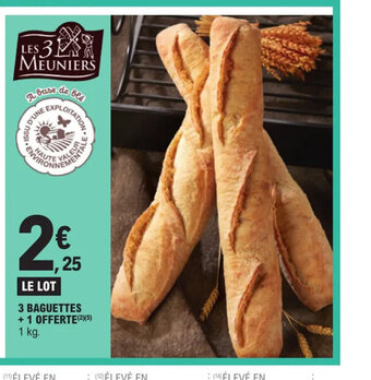 E.Leclerc 3 BAGUETTES + 1 OFFERTE(2)(5) offre