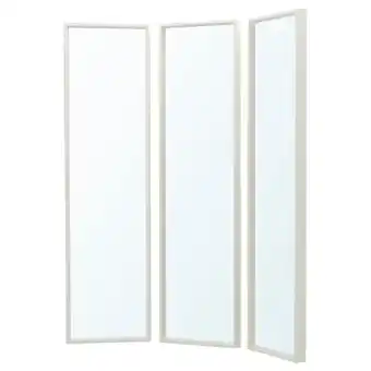 IKEA Nissedal combinaison de miroirs, blanc, 130x150 cm offre