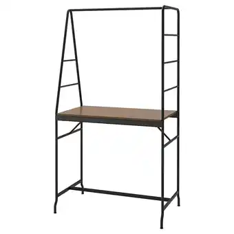 IKEA Håverud table avec rangement échelle, noir offre