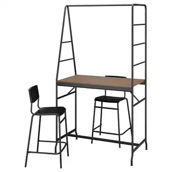 IKEA Håverud / stig table et 2 tabourets, noir/noir, 105 cm offre
