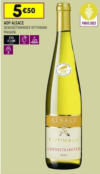 Leader Price AOP ALSACE GEWURZTRAMINER RITTIMANN offre