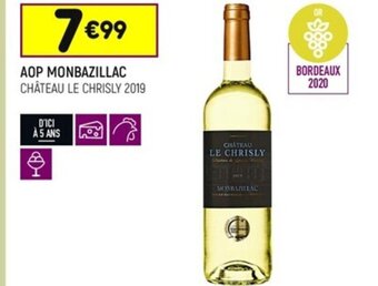 Leader Price AOP MONBAZILLAC CHÂTEAU LE CHRISLY 2019 offre
