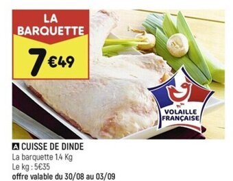 Leader Price CUISSE DE DINDE offre