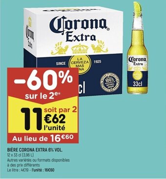 Leader Price BIÈRE CORONA EXTRA 6% VOL. offre