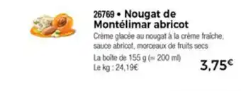Thiriet Nougat de Montélimar abricot offre