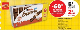U Express CHOCOLAT KINDER offre