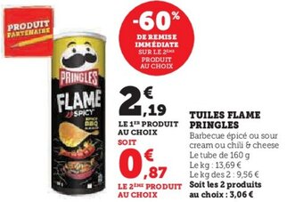 U Express TUILES FLAME PRINGLES offre