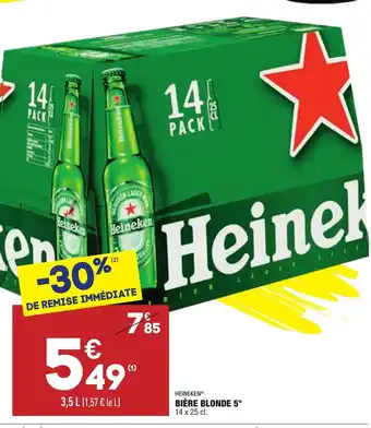 ALDI Bière Blonde 5 offre