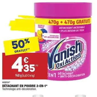 ALDI Détachant en poudre 2-en-1 offre