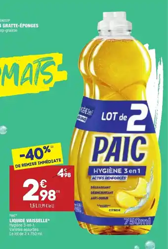 ALDI Liquide Vaisselle offre