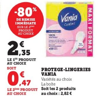U Express PROTEGE-LINGERIES VANIA offre
