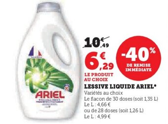 U Express LESSIVE LIQUIDE ARIEL* offre